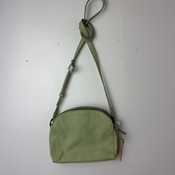 Universal Thread Crossbody Bag Double Zip Green Adjustable‎ Strap Small - Picture 1 of 5